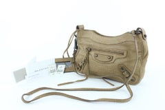 Balenciaga Embossed Lizard Hip 23balz1016 Brown Leather Cross Body Bag