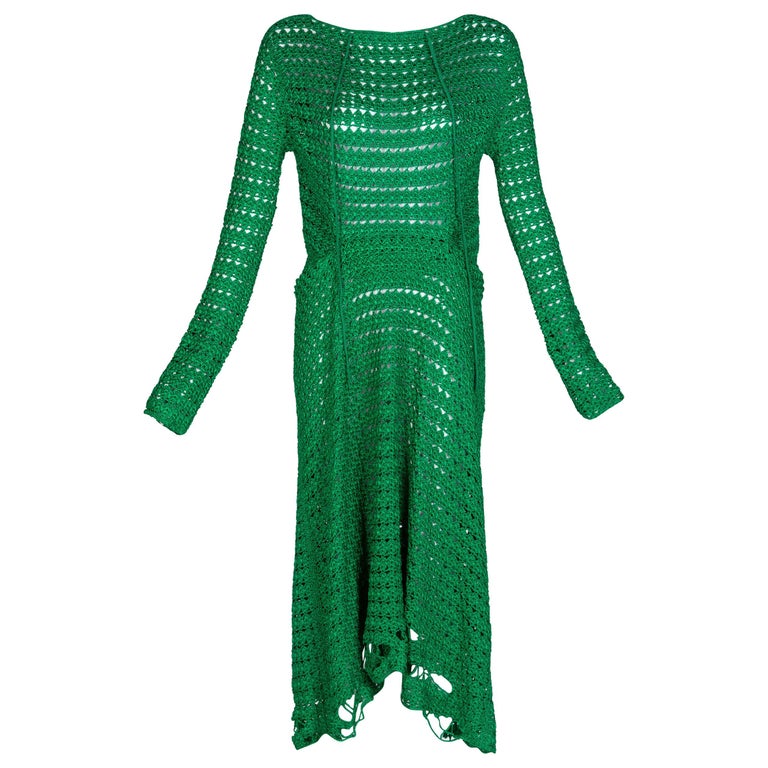 Balenciaga Emerald Green Crochet Dress, 2017 For Sale at 1stDibs |  balenciaga crochet, balenciaga green dress, green balenciaga dress