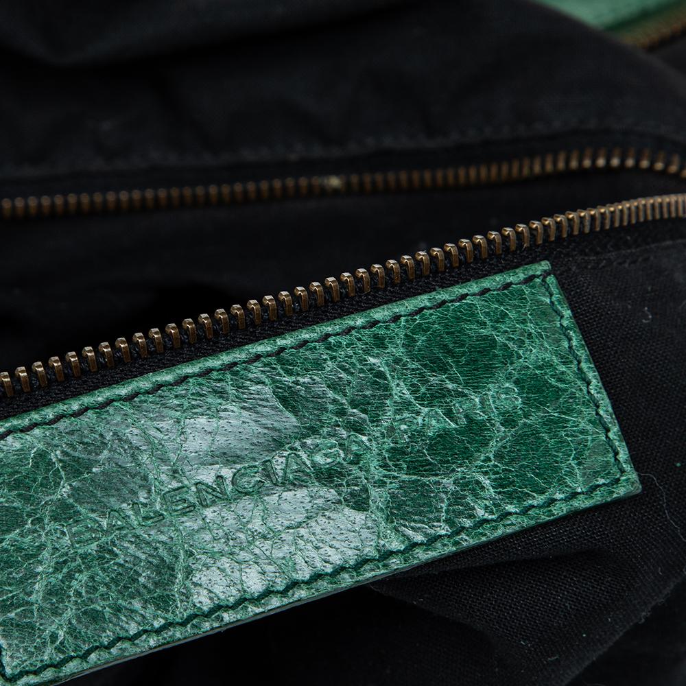 Balenciaga RH Twiggy-Tasche aus Smaragdleder 5