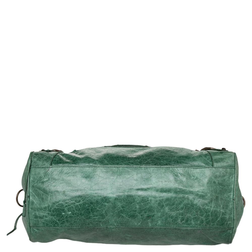 Balenciaga RH Twiggy-Tasche aus Smaragdleder 3