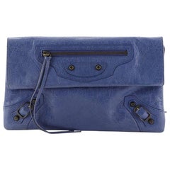 Balenciaga Envelope Clutch Classic Studs Leather