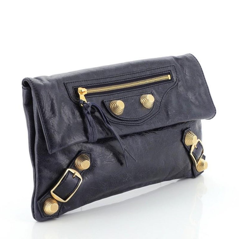 Balenciaga Envelope Clutch Giant Studs Leather at 1stDibs