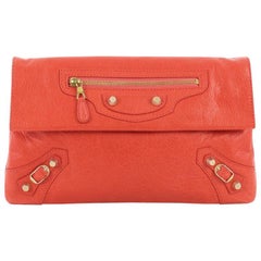 Balenciaga Envelope Clutch Giant Studs Leather