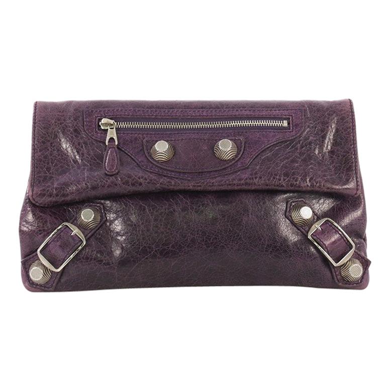 Balenciaga Envelope Clutch Giant Studs Leather at 1stDibs