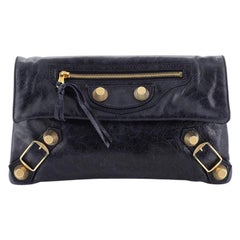 Balenciaga Envelope Clutch Giant Studs Leather