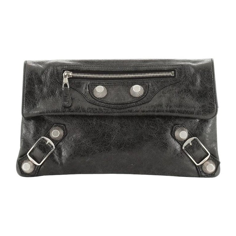 Balenciaga Envelope Clutch Giant Studs Leather at 1stDibs