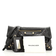 Balenciaga Envelope Strap Clutch Classic Studs Leather
