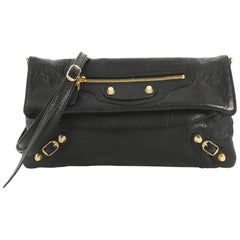 Balenciaga Envelope Strap Clutch Classic Studs Leather