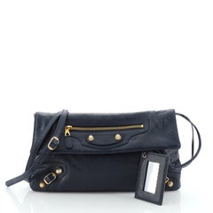 Balenciaga Envelope Strap Clutch Giant Studs Leather