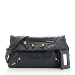 Balenciaga Envelope Strap Clutch Giant Studs Leather