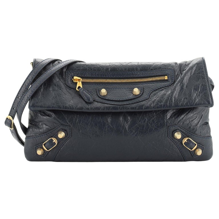 Balenciaga Envelope Strap Clutch Giant Studs Leather at 1stDibs