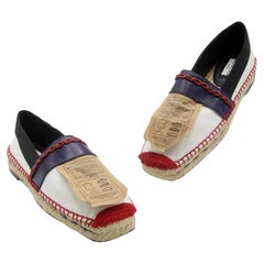 Balenciaga Espadrille - Chaussures plates emblématiques en cuir avec bloc de couleur 36 BB-0204N-0006