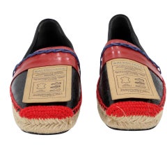 Balenciaga Espadrille Colorblock 39 Leather Emblem Flats BL-0225N-0052
