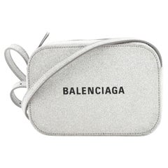 Balenciaga Everyday Camera Bag Glitter Leather XS