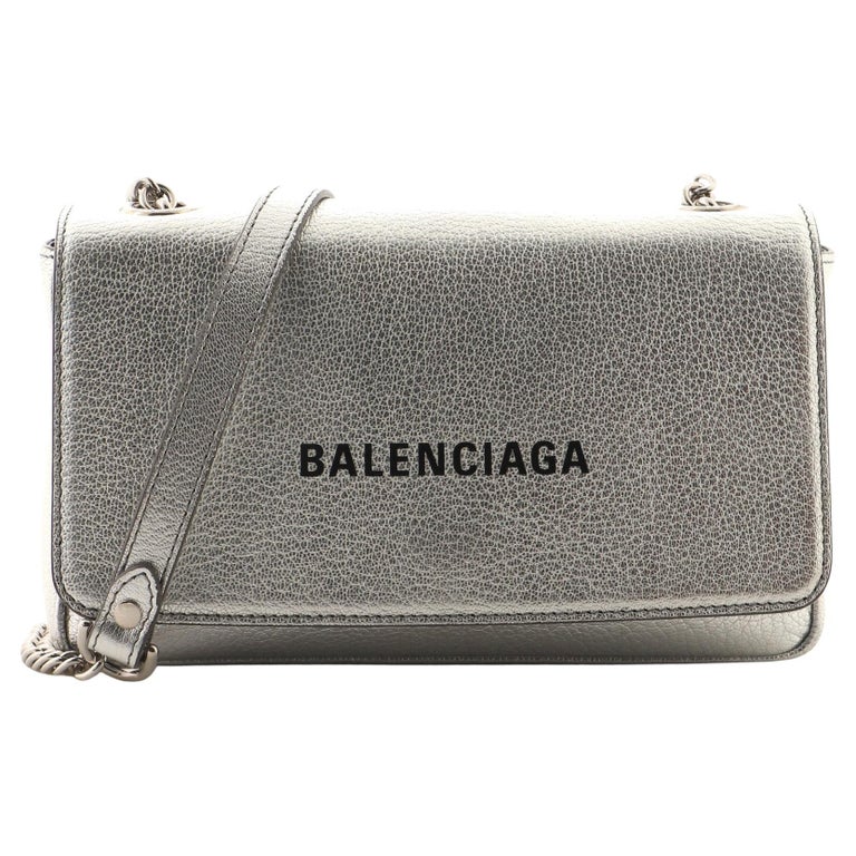 Balenciaga Everyday Chain Wallet Leather Small For Sale at 1stDibs