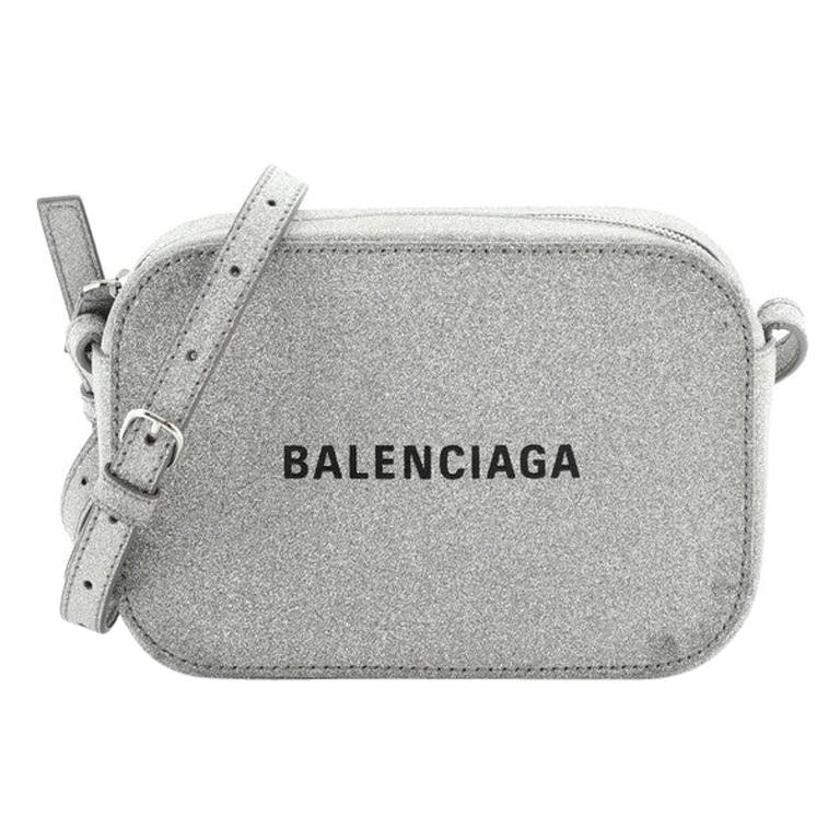 Balenciaga Everyday Crossbody Bag Glitter Leather XS