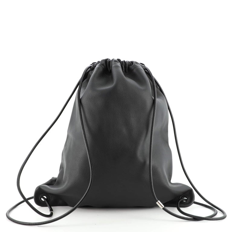 Balenciaga Everyday Drawstring Backpack Leather at 1stDibs