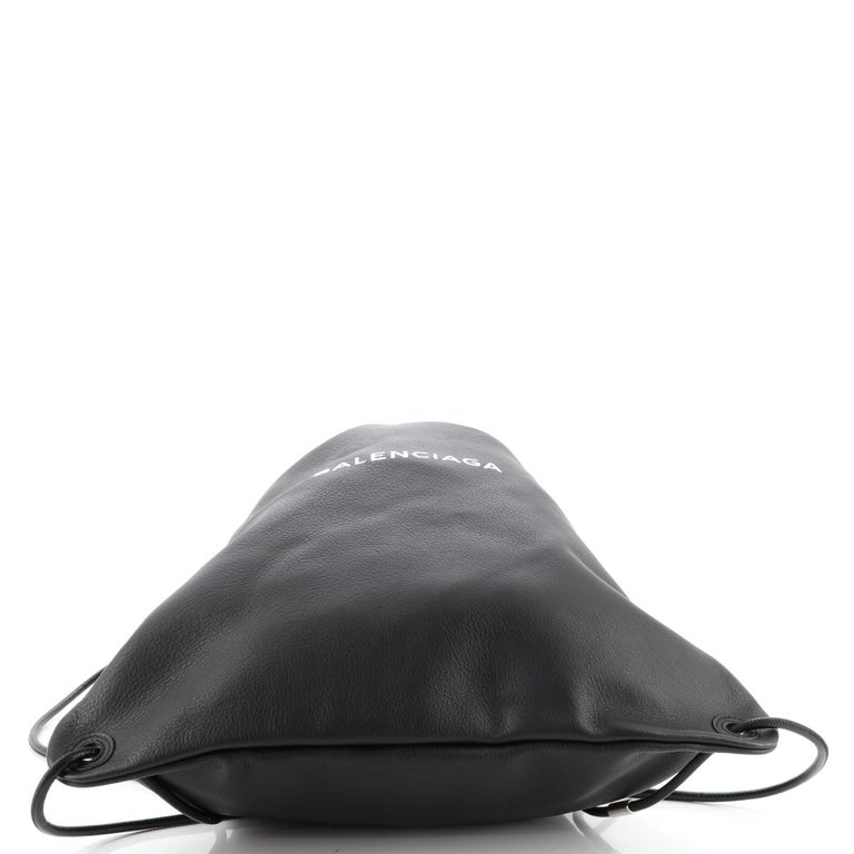 Balenciaga Everyday Drawstring Backpack Leather at 1stDibs