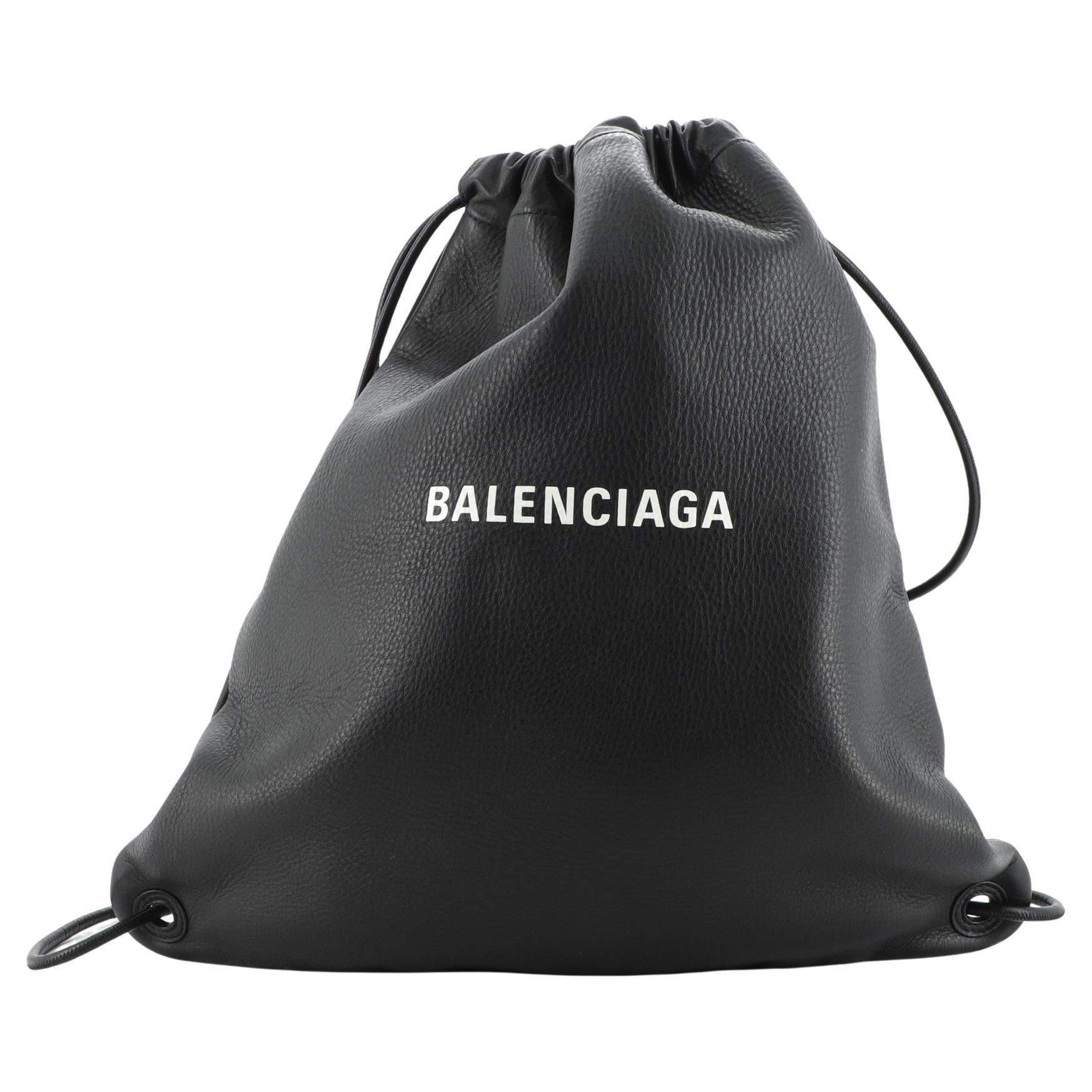 Balenciaga Everyday Drawstring Backpack Leather