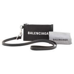 Balenciaga Everyday Lanyard Card Holder Black