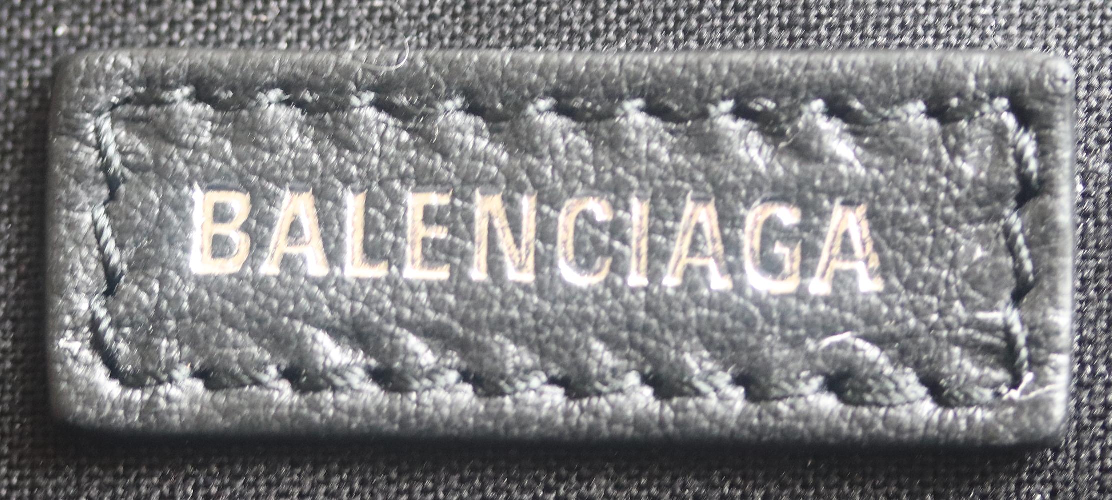 Women's or Men's Balenciaga Everyday Leather and Canvas Trimmed Printed Faux Fur Backpack