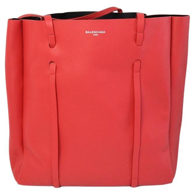 Balenciaga Everyday Leather Tote Bag Red