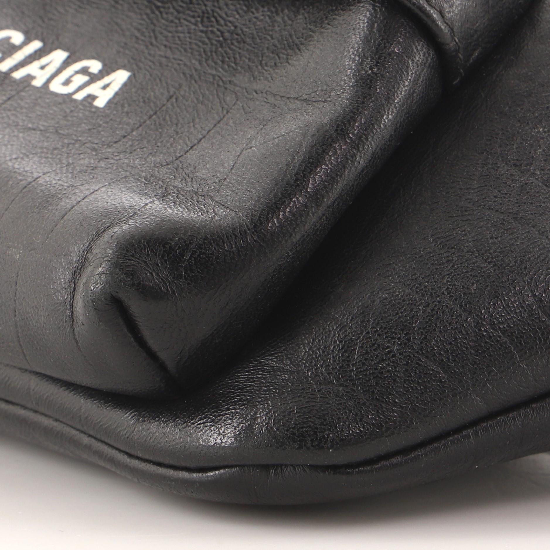 Women's or Men's Balenciaga Everyday Waist Bag Crocodile Embossed Leather