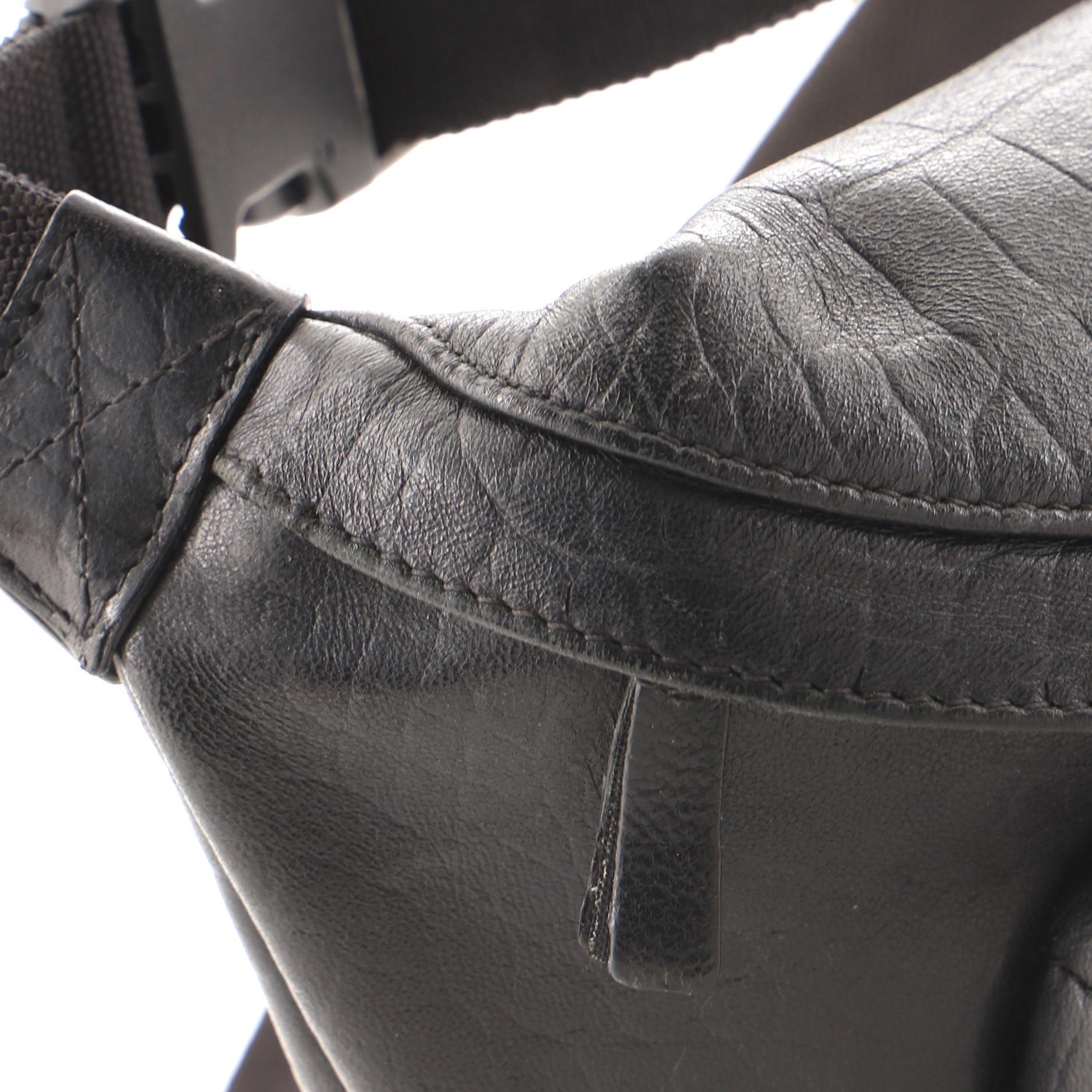 Balenciaga Everyday Waist Bag Crocodile Embossed Leather 2