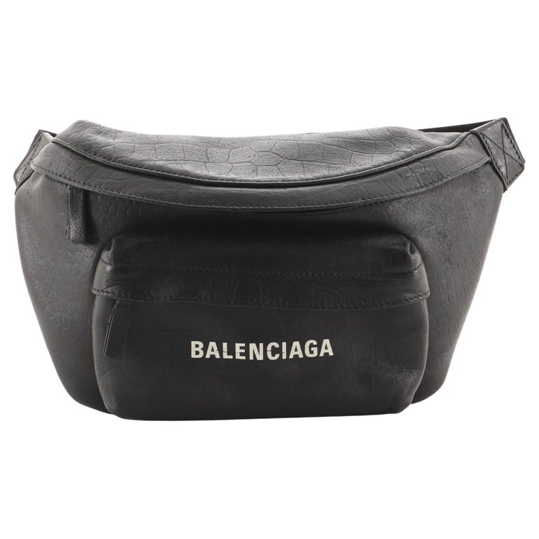Balenciaga Everyday Waist Bag Crocodile Embossed Leather at 1stDibs