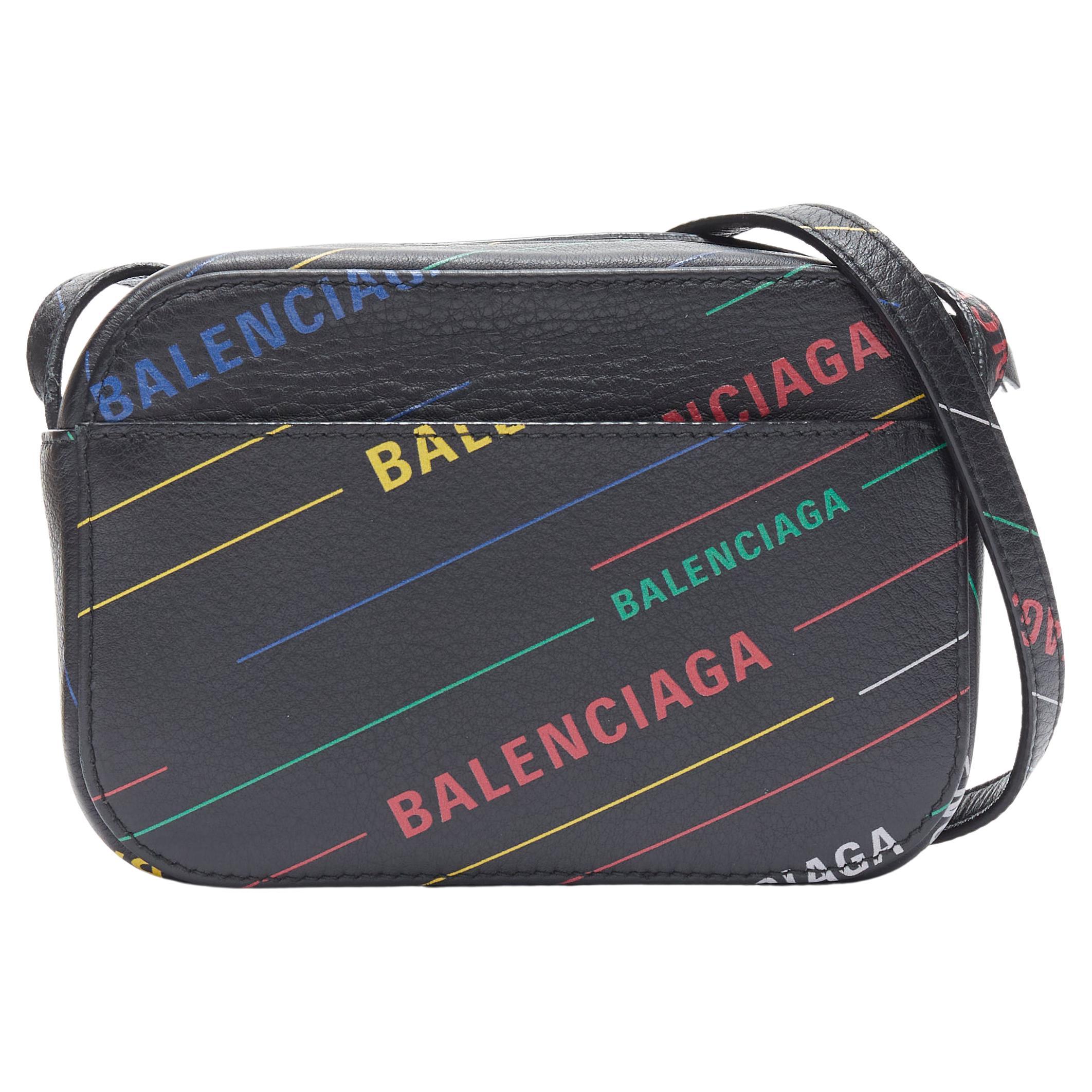 Balenciaga Logo Print Crossbody Bag - Farfetch