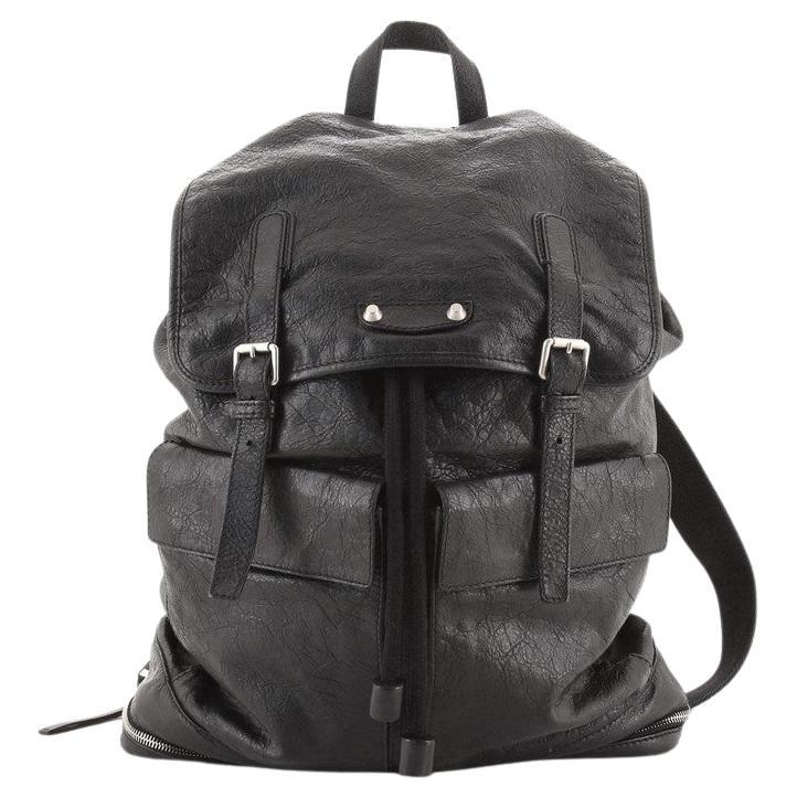Balenciaga Expandable Traveller Buckle Backpack Cuir