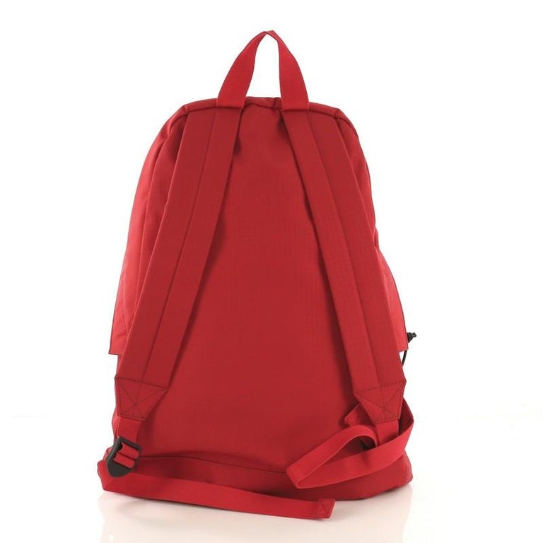red balenciaga backpack