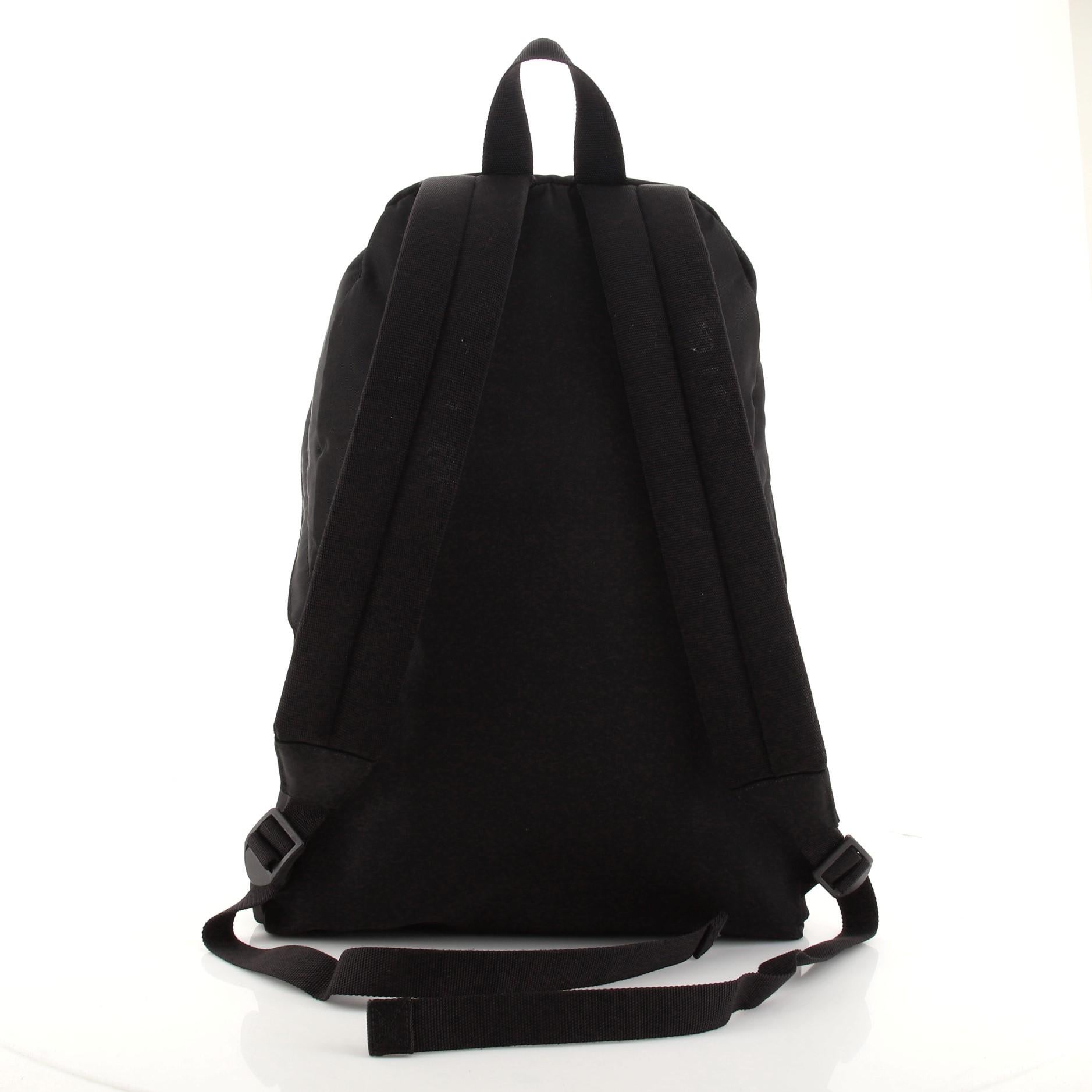 Black Balenciaga Explorer Backpack Nylon