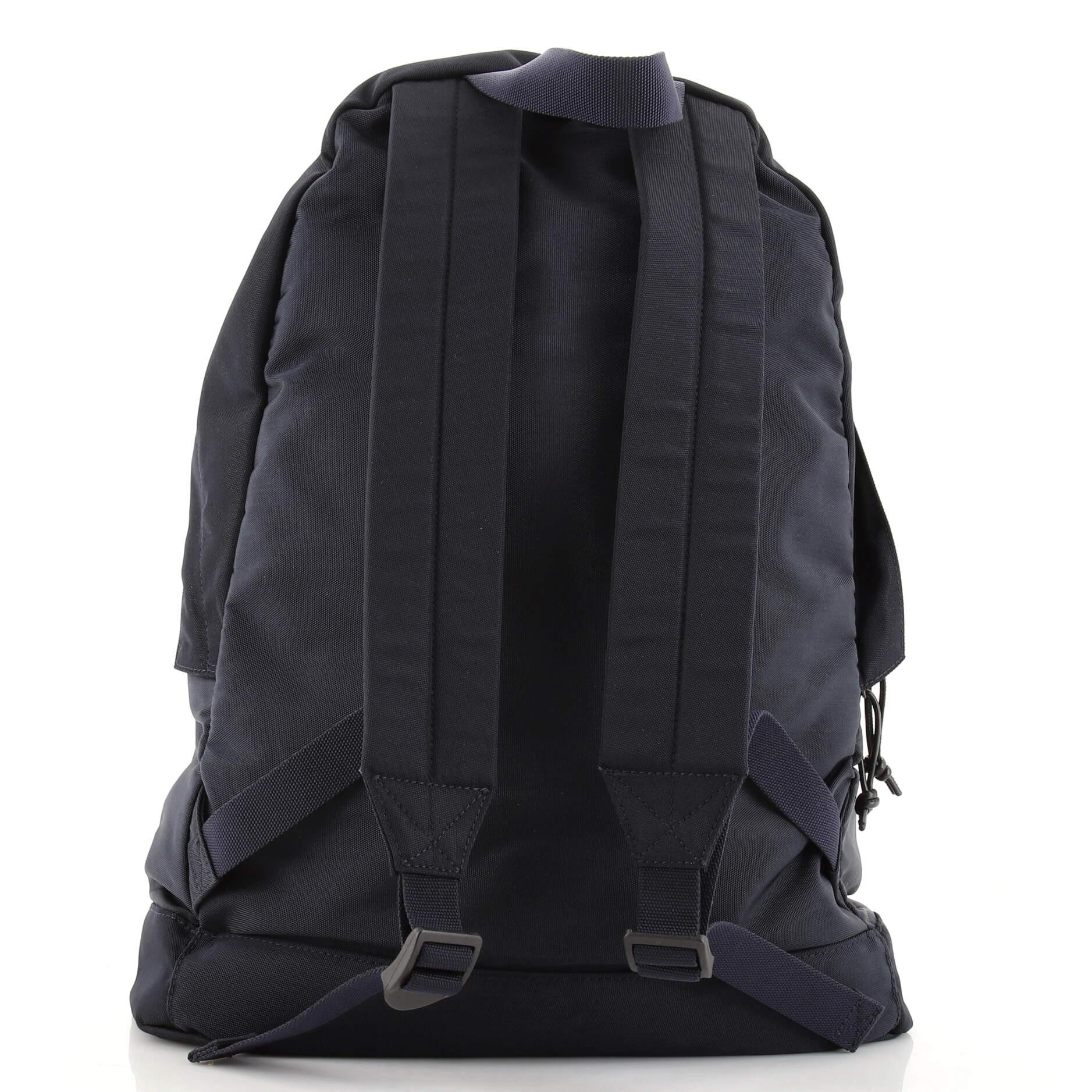 Black Balenciaga Explorer Backpack Nylon