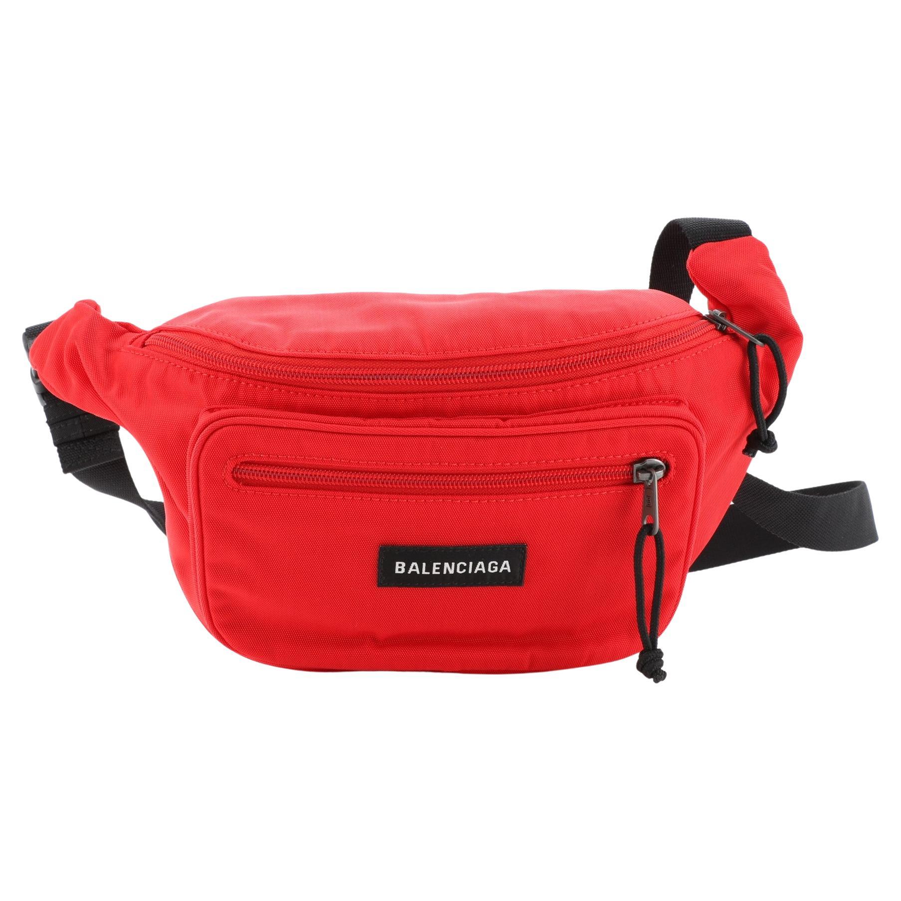 Balenciaga Explorer Belt Bag Canvas Medium at 1stDibs | balenciaga belt bag  red
