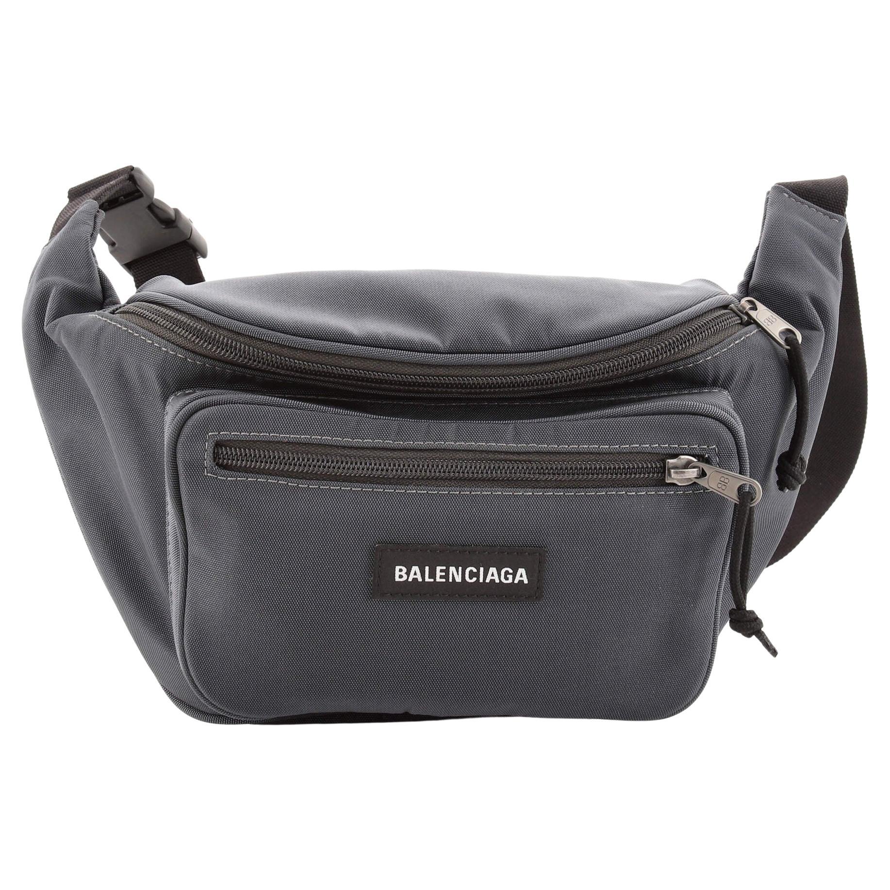 Balenciaga Explorer Belt Bag Canvas Medium For Sale at 1stDibs