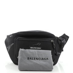 Balenciaga Explorer Belt Bag Crystal Embellished Canvas Medium
