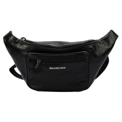 Used Balenciaga Explorer Crackled Leather Belt Bag