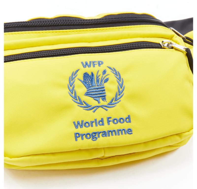 BALENCIAGA Explorer Double Pack Sharp WFP yellow nylon crossbody waist bag For Sale 3