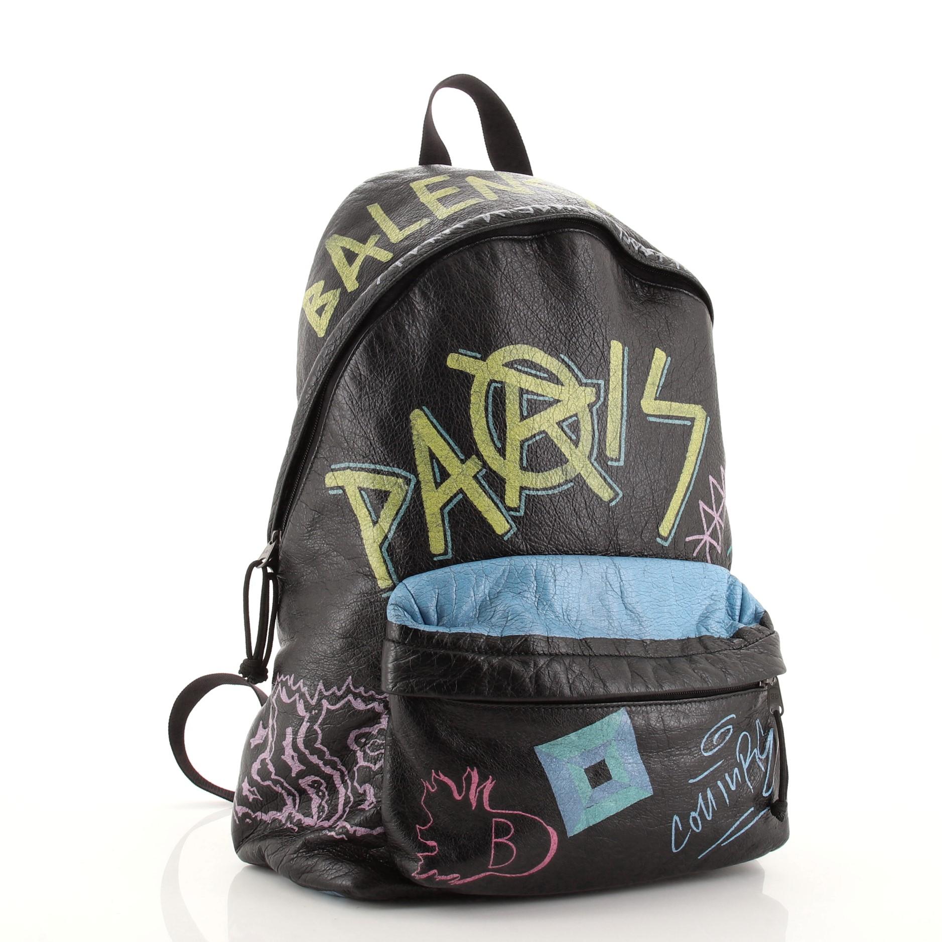 balenciaga graffiti backpack 