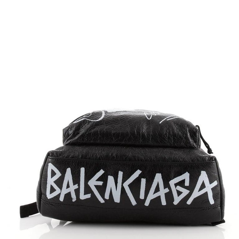 Balenciaga Explorer Graffiti Backpack Leather Large at 1stDibs
