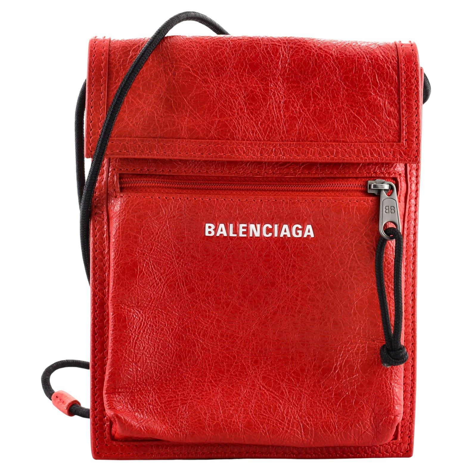 Balenciaga Leather Jewelry Cosmetic Travel Toiletry Carryall Bag at ...