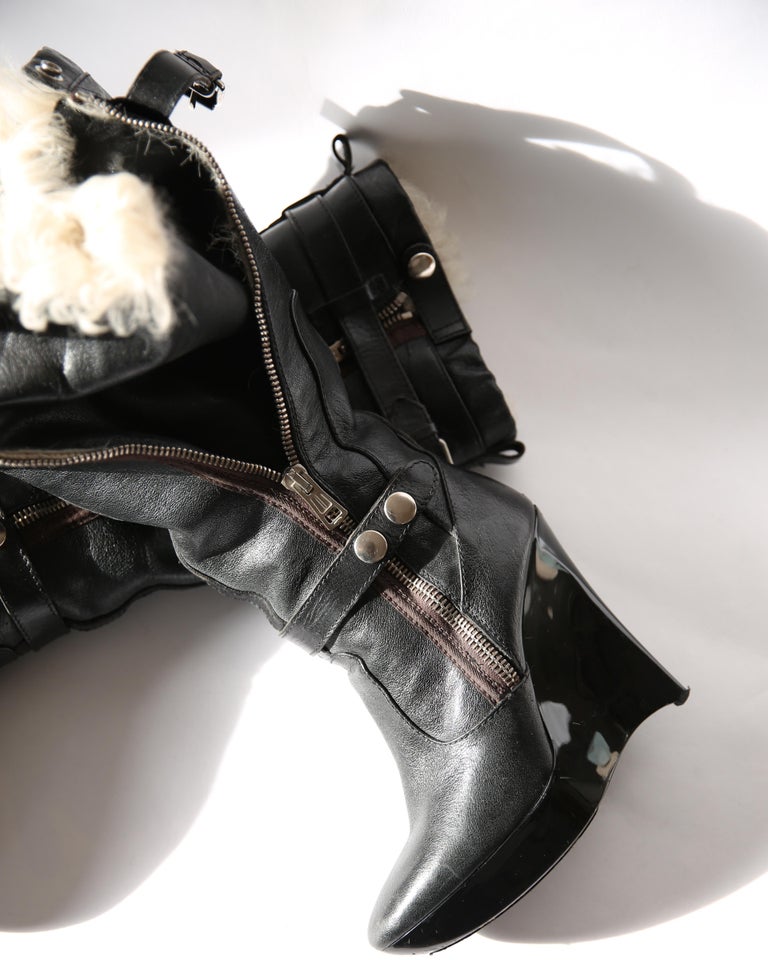 Balenciaga wedge boots deals