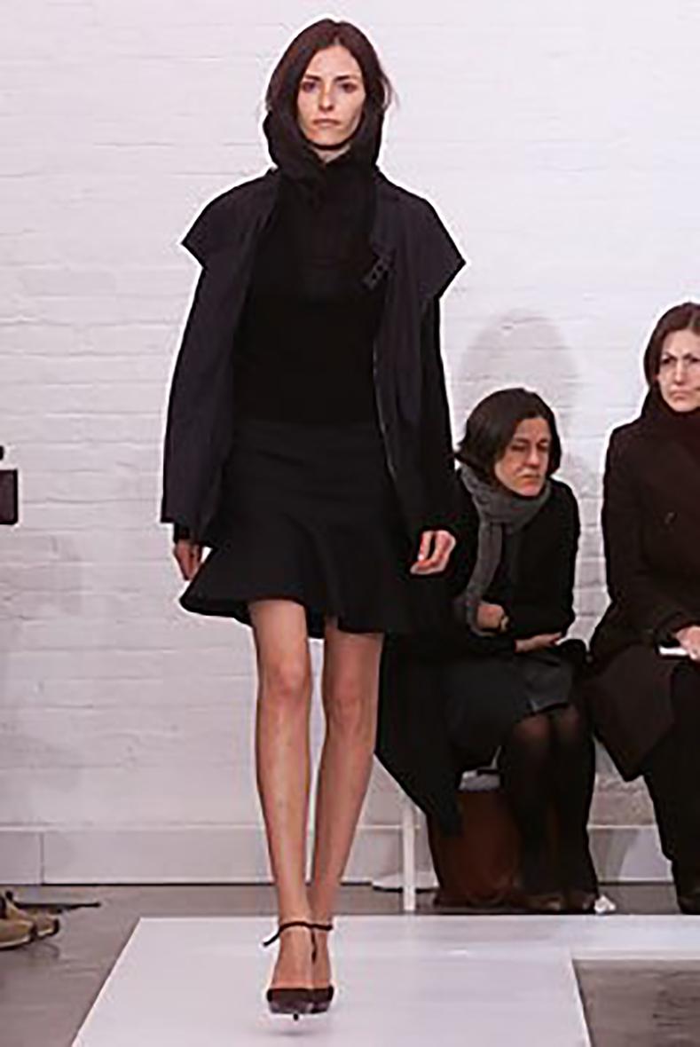 Balenciaga fall 2002 Nicolas Ghesquiere Black Strapless Ruffle Hem Mini Dress  In Excellent Condition In Toronto, ON