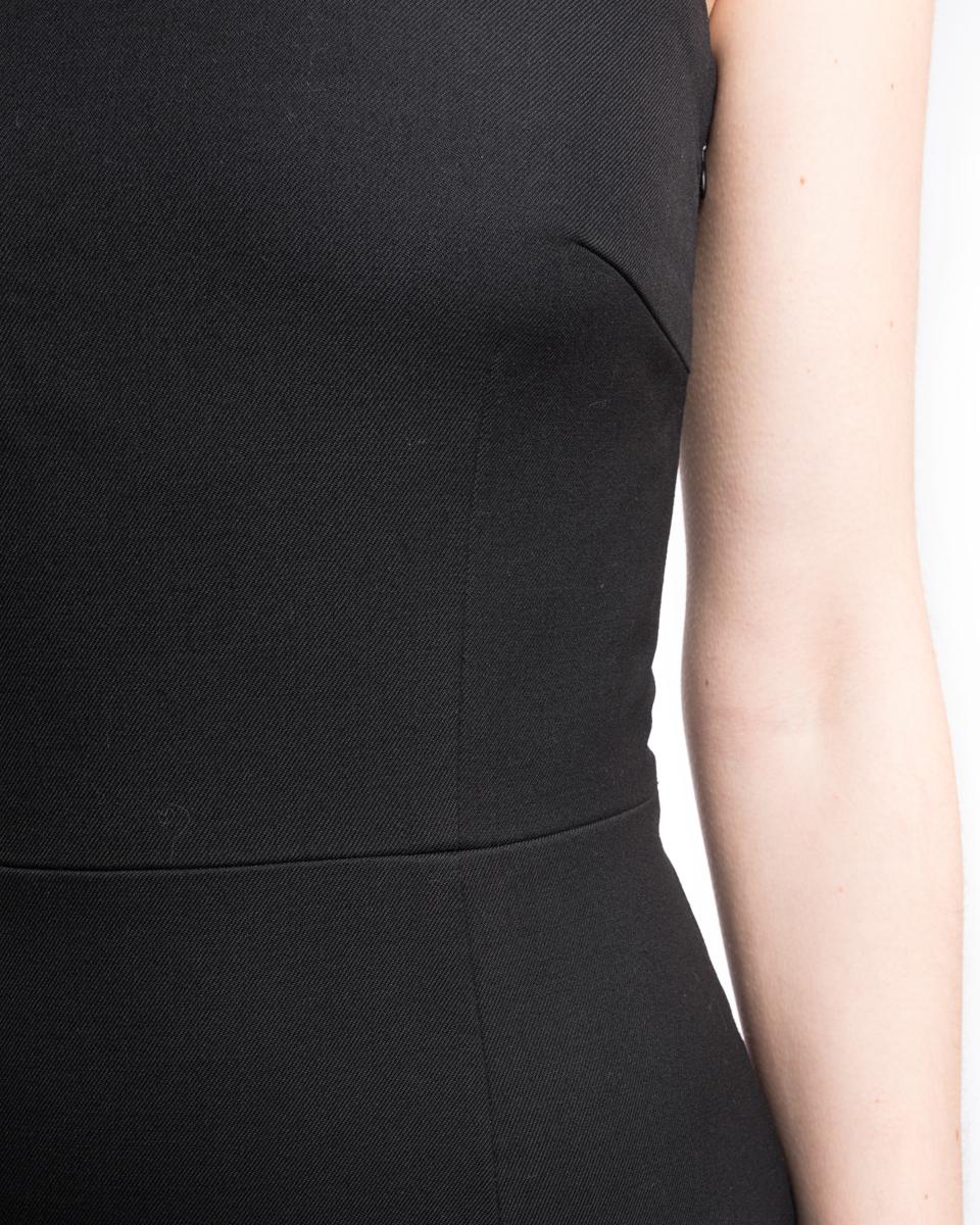 Balenciaga fall 2002 Nicolas Ghesquiere Black Strapless Ruffle Hem Mini Dress 3