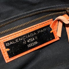 Balenciaga First 2way 868614 Orange Leather Shoulder Bag
