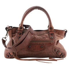 Klassische Balenciaga Leder-Tasche mit Nieten