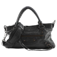 Balenciaga First Classic Studs Bag Leather