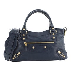 Balenciaga First Giant Nieten Tasche Leder