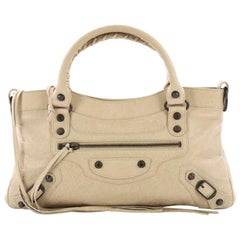 Balenciaga First Giant Studs Handbag Leather